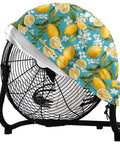 Heavy Duty Weatherproof Fan Cover Fits 24 Inch Outdoor Pedestal Wall Mount Industrial Fans with lemon print design