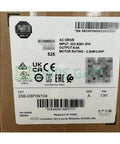 Label of 2.2kW Industrial Servo Drive 25B-D6P0N104 Sealed Unit With Box for Motors and Automation Upgrades showing specifications.