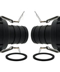 3 Inch Camlock Gasket Set, 5 Pack Buna N Seals For 3 Inch Cam And Groove Fittings displayed with gaskets and couplers