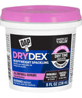 Dry Time Indicator Spackling For Fast DIY Repairs Pink When Wet Dries White In 1 To 5 Hours 8 Oz container front view