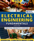 Electrical Engineering Fundamentals book, Amazon brand, blue cover with bold yellow title and circuit imagery.