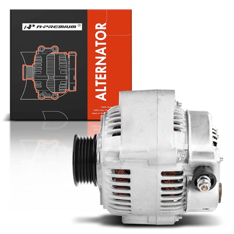 80 Amp 12 Volt Car Alternator For Toyota Camry 1994 1995 1996 And RAV4 1996 1997 1998 1999 2000 With 5 Groove Pulley Clockwise Rotation