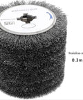 Stainless Steel Wire Wheel For Wood And Metal Surface Polishing And Rust Removal Heavy Duty Workhorse, 0.3mm wire brush