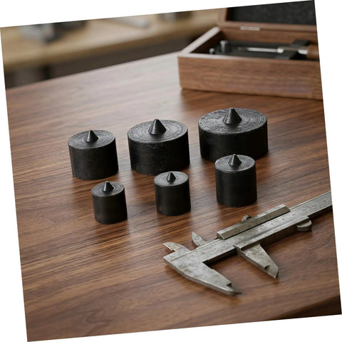 Heavy Duty Machine Shaft End Protectors With Precision Fit For Jjf Gripomatic Pullers, various sizes on table.