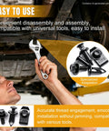 30 Pcs Universal Fender Liner Screw Kit Featuring Hella Tough M6 U Nut Clips and Hex Head Push Retainer Fasteners for Auto Wheel Well Splash Shields. Man using wrench under vehicle.