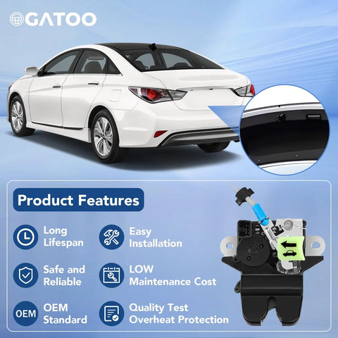 Hyundai Sonata Trunk Latch Replacement Actuator For 2015 2016 2017 With Cable Rear Gate Hatch Lock Liftgate component