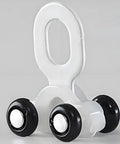 Top Shelf Heavy Duty 20 Piece White Curtain Track Roller Set With Silent Aluminum Pulleys offering smooth gliding  roller with black wheels.