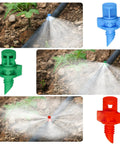 Pro Grade 150Pcs Drip Irrigation Emitters Kit with Micro Sprinkler Heads, Misting Nozzles for Plants and Lawn Watering, 90 180 360 Degrees