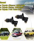 Front Bumper Support Bracket Kit With Bushing And Nuts For Toyota 4Runner 1990-1995 Pickup 1989-1995 And T100 1993-1998 shown in image