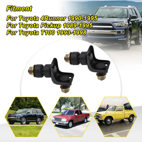 Front Bumper Support Bracket Kit With Bushing And Nuts For Toyota 4Runner 1990-1995 Pickup 1989-1995 And T100 1993-1998 shown in image