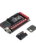 Next Gen CoreXY 3D Printer Kit control board with connectors, heatsink, and a separate module for upgrades.