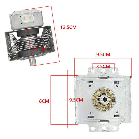 Dimensions of Drop In Microwave Magnetron Replacement 2M303H For Toshiba Frequency Conversion Ovens Compatible With 2M539H