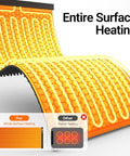 Portable Silicone Food Warming Mat With Rapid Full Surface Heat Six Temp Levels And Adjustable Timer shows entire surface heating design.