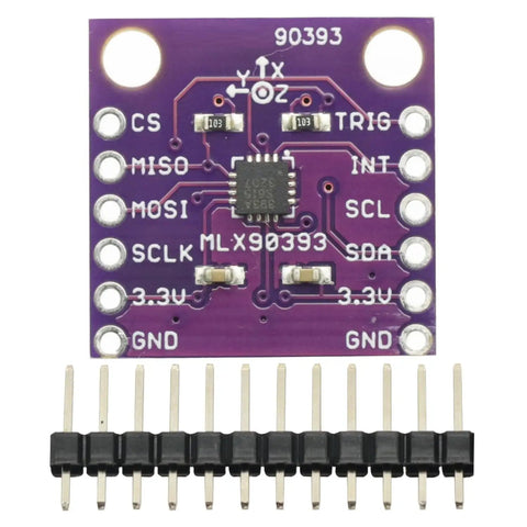 Compact Digital 3D Hall Sensor Module For No Contact Linear Displacement And Angular Rotation Real 3D Position Detection