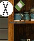 Flat Furniture Brackets Set Of 4 Stainless Steel Heavy Duty Right Angle Repair Plates in use for shelf support