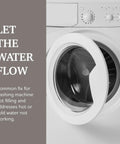 GE And Hotpoint Washer Water Inlet Valve Replacement Wh13x26534 Ps12726768 Ap6891106 Plug And Play fix for washer showing front loading door.