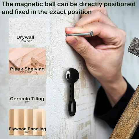 Zero Fuss Magnetic Stud Finder Wall Scanner For Drywall Wood And Tile Detection Battery Free With Rock Solid Grip Tech Easy Peasy Precision Marking For Diy Home Improvement Kickass Results