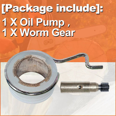 Oil Pump Worm Gear Replacement For Stihl Chainsaws Direct Fit MS250 MS230 MS210 package with oil pump and worm gear