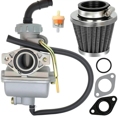 Carburetor Kit for 50cc to 125cc 4 Stroke ATVs Quad Go Karts Dirt Bikes With Air Filter and Fuel Filter Beef Up Performance