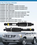 Rear Air Strut Shock Absorber For 2002 To 2014 Cadillac Escalade, Chevy Avalanche Suburban Tahoe GMC Yukon Replacement Parts displayed on car