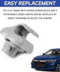 2 Pack Sun Visor Clip Replacement For Honda Civic CRV Acura TSX RSX Gray Car Visor Clip Retainer Hook Bracket Holder