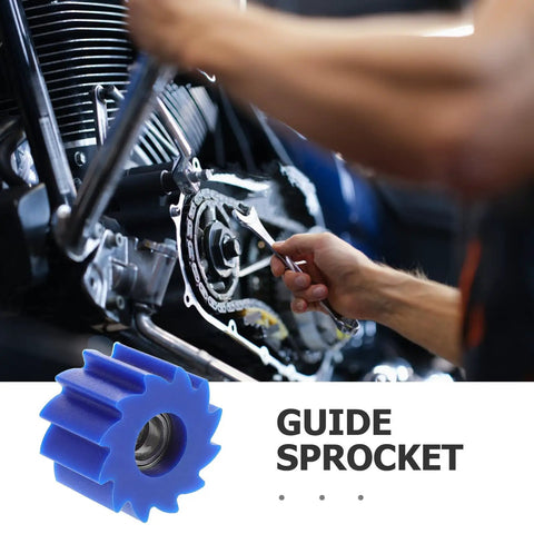 Hot LIFKOME Blue Mini Bike Chain Tensioner Roller Pulley Guide For Dirt Pit Motorcycle Adjuster Kit Fast Easy Install Heavy Duty 10mm, blue guide sprocket on bike chain