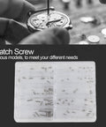 150 Piece Micro Screw Assortment Kit for Gadgets and Watches Featuring 304 Stainless Steel Pan Head Slot Screws in case.