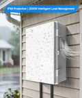 Outdoor Electrical Box With Built In Thermostat And Fan For Easy Temperature Control, Ventilated ABS Enclosure in rain