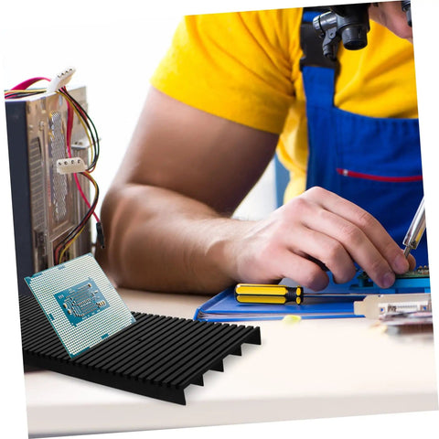 Anti Static Circuit Board Holder And PCB Storage Rack For Secure Electronic Projects With No Fuss Easy Installation Lightweight Design Soldering Tray Organizer Anti Static Shelf For Safe Component Handling with person soldering