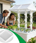 Couple using Hydroponic Spacer Caps Water Tube Guards For Backyard Home Garden Greenhouse Indoor Outdoor Leakproof Snapfit System Covers