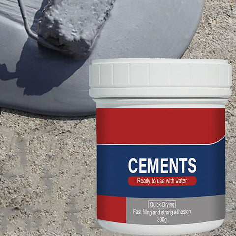 Quick Dry Concrete Patch 300g For Crack Sealing And Floor Repair Filler DIY Friendly, Waterproof Flexible Cement Patch jar with spreading tool