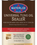 Universal Tung Oil Sealer Base Coat For Wood 1 Gallon Prep For H2OLOX Original Marine And Urethane Finishes can label details