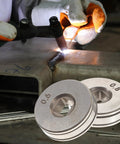 Wire feed drive rollers, two knurled discs, 0.6/0.8 mm, for SSJ16 wire feeder MIG welder.