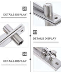 Heavy Duty Hidden Pivot Door Hinge Adjustable Rotation Hinge For Wood Doors Built To Last Concealed Hardware Brushed Finish