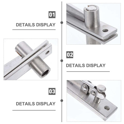 Heavy Duty Hidden Pivot Door Hinge Adjustable Rotation Hinge For Wood Doors Built To Last Concealed Hardware Brushed Finish