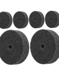 Heavy Duty Nylon Polishing Wheel Set With 10mm Hole For Quick Grinder Attachment, 75mm size, ideal for buffing stone and marble surfaces.