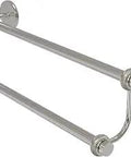 30 Inch Double Towel Bar In Satin Nickel Finish Solid Brass Wall Mounted Towel Rack With Concealed Mounting Dual Bar Design To Save Space