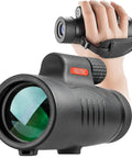 Compact 8x42 Monocular Telescope For Outdoorsy Adventurers Waterproof Fogproof Shockproof With Hand Strap HD View close-up