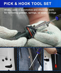13 Piece Precision Hook And Pick Tool Set With Clip Removal Plier Rivet Puller Fastener Remover for automotive repair task