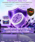 Grab and Go portable ultrasonic turbo washer mini washing system upgrade in purple made from premium ABS-PET, designed for delicate clothing.