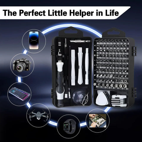 Dope All In One 138 In 1 Precision Screwdriver Set With Magnetic Bits And Portable Case For Electronics And DIY Repair Pro Tool Kit