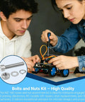 People using All In One Metric Screw Kit With M2 M3 M4 M5 Bolts, Nuts, Lock Washers And Flat Washers, 304 Stainless Steel for DIY robot project
