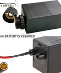 Electronic Push Button Pulse Igniter With Glass Tube 14 Inch Cable And Controller Box for patio heaters, battery compartment details