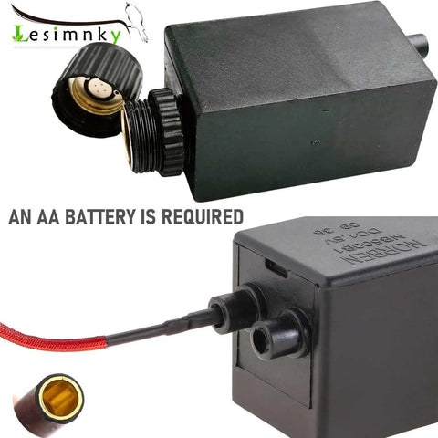 Electronic Push Button Pulse Igniter With Glass Tube 14 Inch Cable And Controller Box for patio heaters, battery compartment details