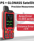 Built Tough Handheld GPS Surveying Tool With GPS GLONASS For Pro Grade, Real World Field Use, showing precision error display