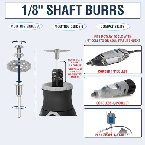 Diamond Cutting Wheel Set For Rotary Tools With 22mm Mandrel, 10 Coated Cut Off Discs For Dremel And Similar Tools, Ultra Sharp For Glass, Ceramic, Tile, Stone, Metal And Gemstone Cutting