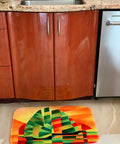 Vintage Tractor Bathroom Rug Mat For Rustic Farmhouse Style Dope Tractor Print Bath Rug For Powder Room Or Guest Bath Soft Plush Floor Mat With Farm Scene Photography Vibe on kitchen floor