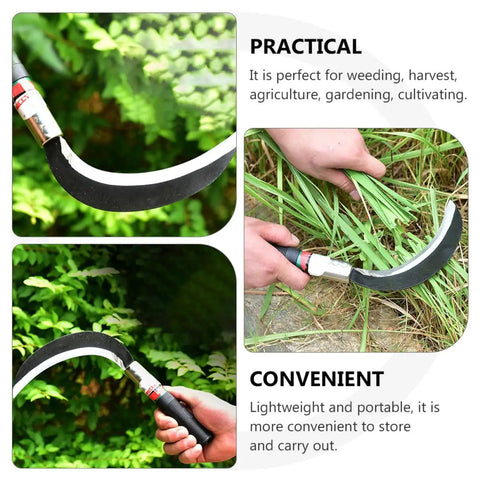 Ergonomic Manual Weeder Garden Tool Set Lightweight Manganese Steel Chopping Device For Harvesting And Weeding