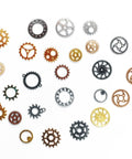 300g Assorted Color Antique Metal Steampunk Gears Charms Pendants For DIY Jewelry Making And Crafting Accessories Non Toxic Odorless Fade Resistant Alloy Gear Set 12 To 30mm Clock Wheel Pieces Great For DIY Projects