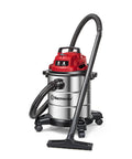 Premium 5 Gallon Wet Dry Shop Vac With Badass 135 Air Watt Suction, Rust Resistant Stainless Steel Tank, 16 Foot Extended Reach, And Six Piece Accessory Bundle For Daily Garage Cleaning